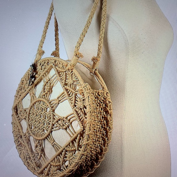 Macrame Rope Shoulder Bag - Picture 2 of 5